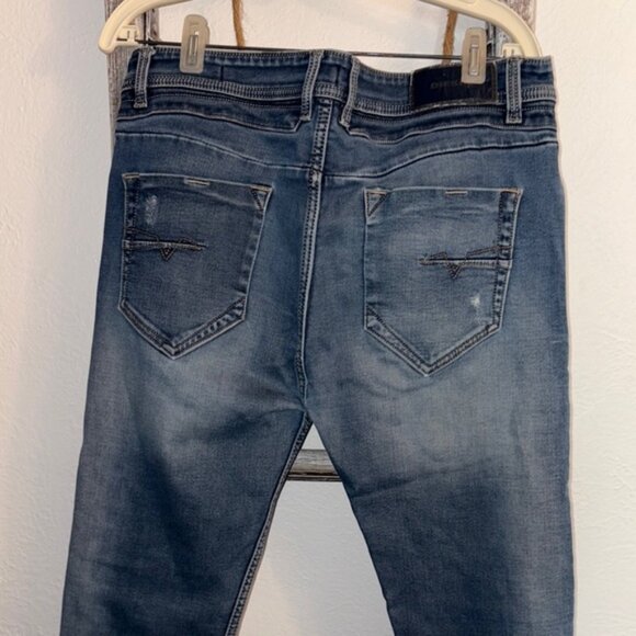 Diesel Men's Slim Fit Blue Jeans - Picture 4 of 7